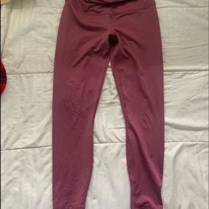 Small Midrise athletic workout leggings Maroon